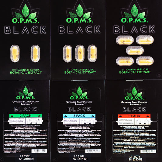 O.P.M.S. Black - 2, 3 & 5 Ct Caps [K-OPMS-BC]