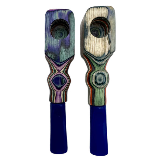 4.25" Wooden Hand Pipe - Assorted Colors [HP-W-I-43D]
