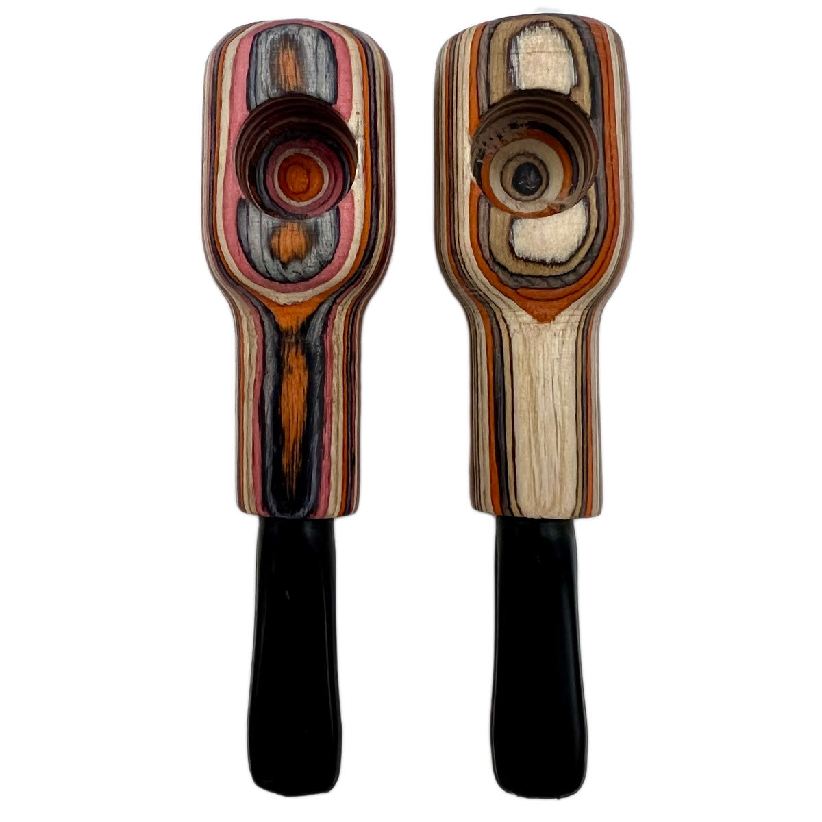 3.5" Wooden Hand Pipe - Assorted Colors [HP-W-I-43B]