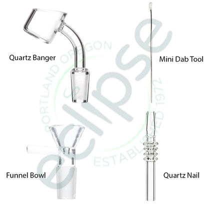 8.5" 14mm Dual-Use Silicone Pickle Water Pipe & Nectar Collector Set - Assorted Colors [WP-H-76]