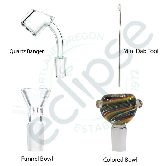 12" Beaker w/ Gold Accents - Assorted Colors [WP-G-170]