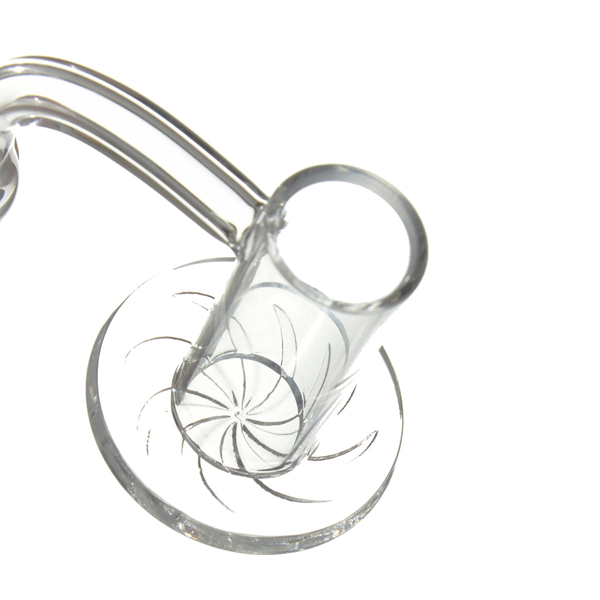 Spinner Set #4 - 20mm Flat Top Hybrid Beveled Blender Channel Slurper Quartz Banger w/ Pearls & Ball Cap - 14M 90° [QB-TP4]