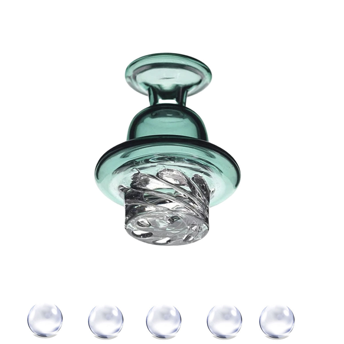 Terp Pearl & Cyclone Riptide Spinner Carb Cap Set (5 Styles) [QTP-3A, B, C, D & E]