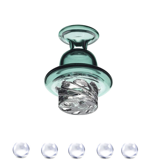 Terp Pearl & Cyclone Riptide Spinner Carb Cap Set (5 Styles) [QTP-3A, B, C, D & E]