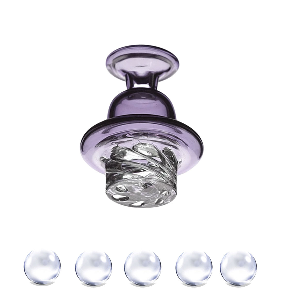 Terp Pearl & Cyclone Riptide Spinner Carb Cap Set (5 Styles) [QTP-3A, B, C, D & E]
