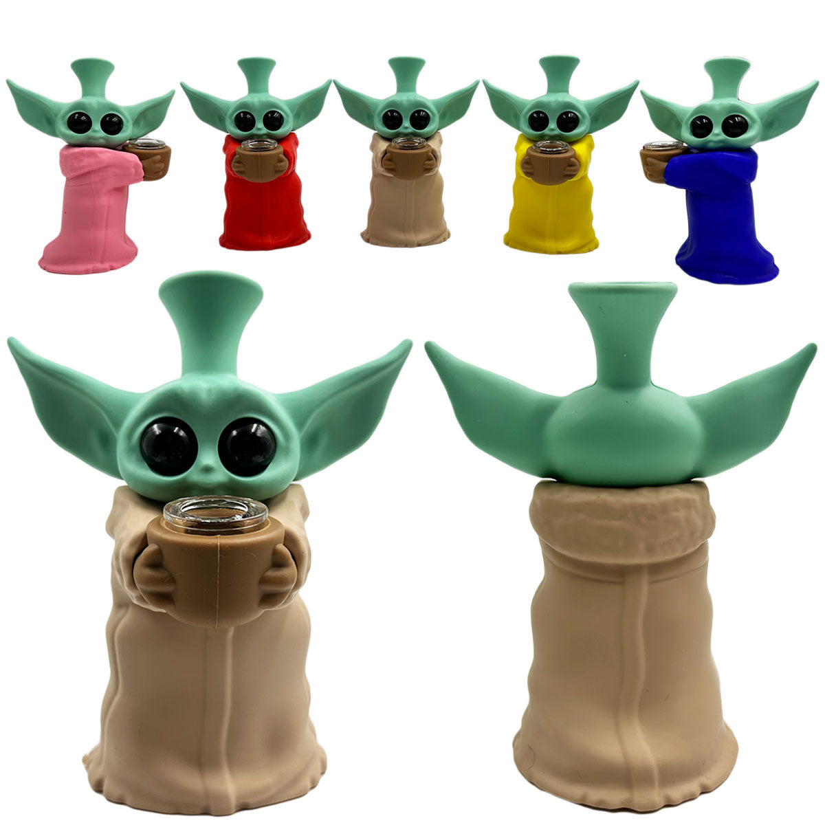 6.25" Alien Baby Water Pipe - Assorted Colors [WP-S-180D]