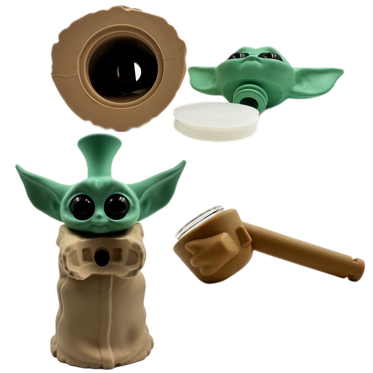 6.25" Alien Baby Water Pipe - Assorted Colors [WP-S-180D]