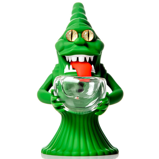 6” Green Slime Alien Ghost Water Pipe w/ Humongous Bowl [WP-S-141]