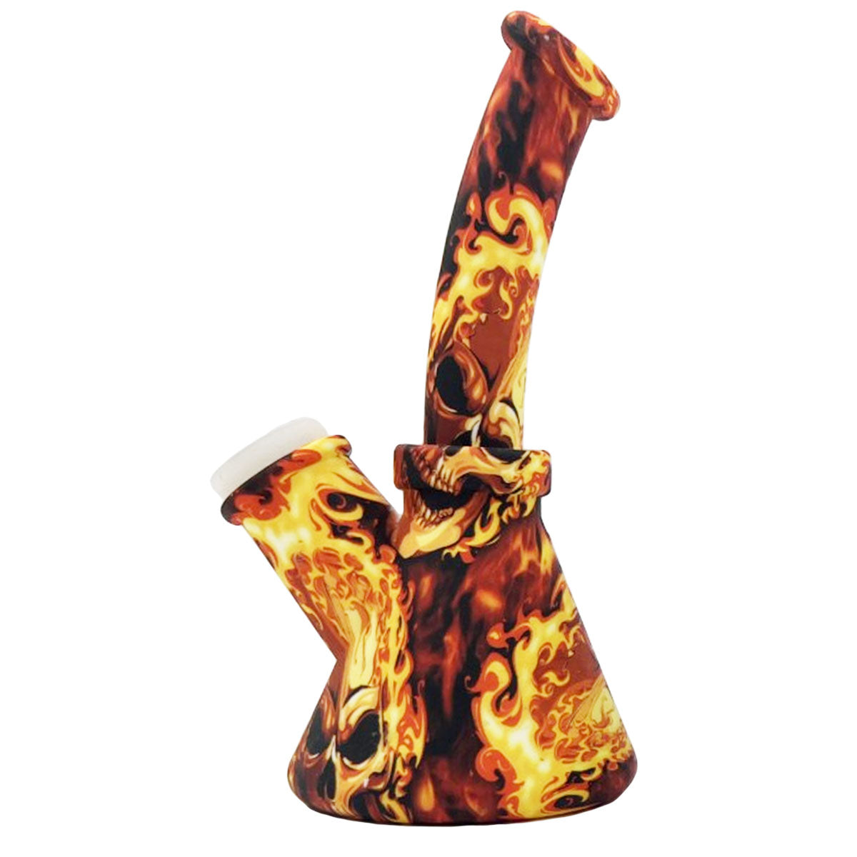 6.5" Silicone Beaker Water Pipe - New Prints! [WP-S-45B]