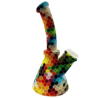 6.5" Silicone Beaker Water Pipe - New Prints! [WP-S-45B]
