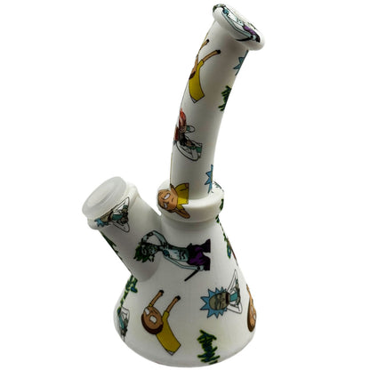 6.5" Silicone Beaker Water Pipe - New Prints! [WP-S-45B]