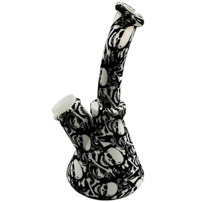 6.5" Silicone Beaker Water Pipe - New Prints! [WP-S-45B]