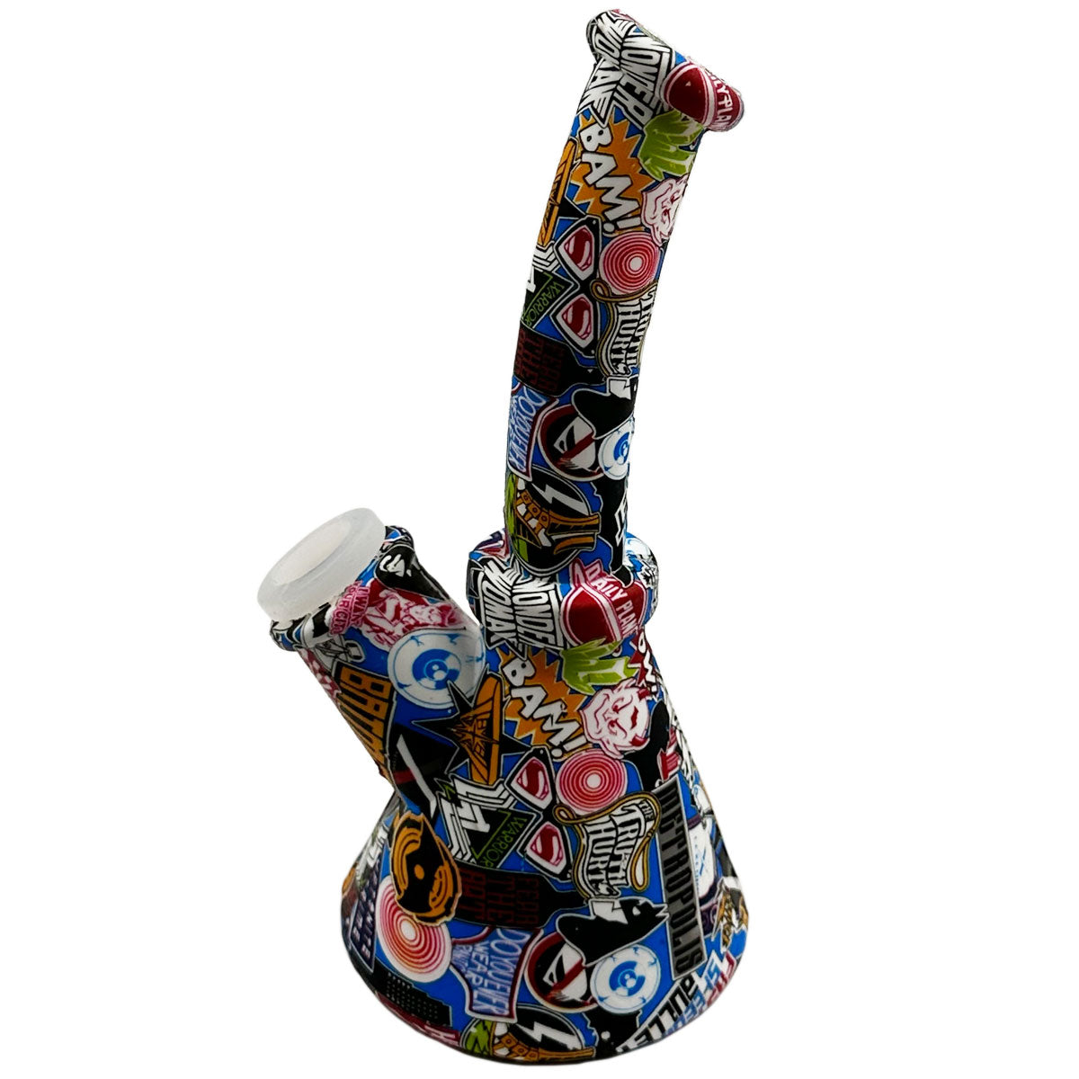 6.5" Silicone Beaker Water Pipe - New Prints! [WP-S-45B]