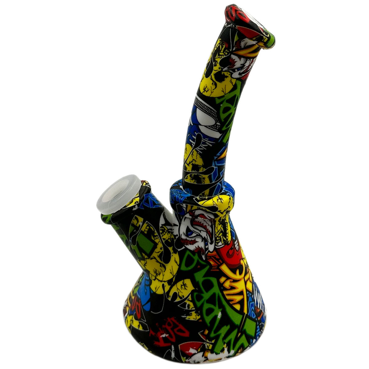 6.5" Silicone Beaker Water Pipe - New Prints! [WP-S-45B]