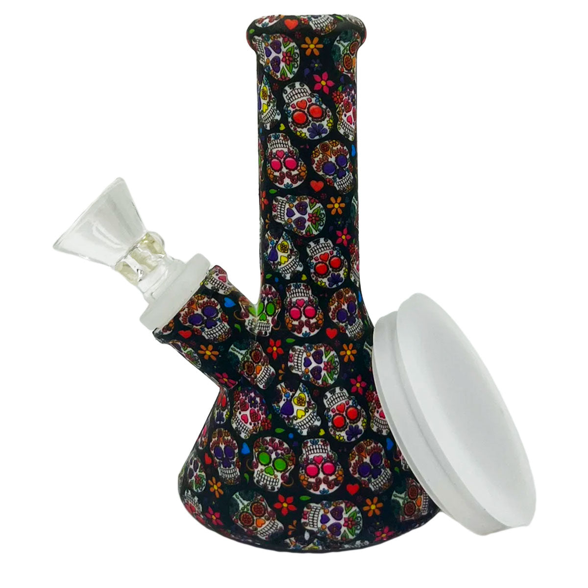 5.1” Silicone Beaker Water Pipe - New Prints! [WP-S-124B]