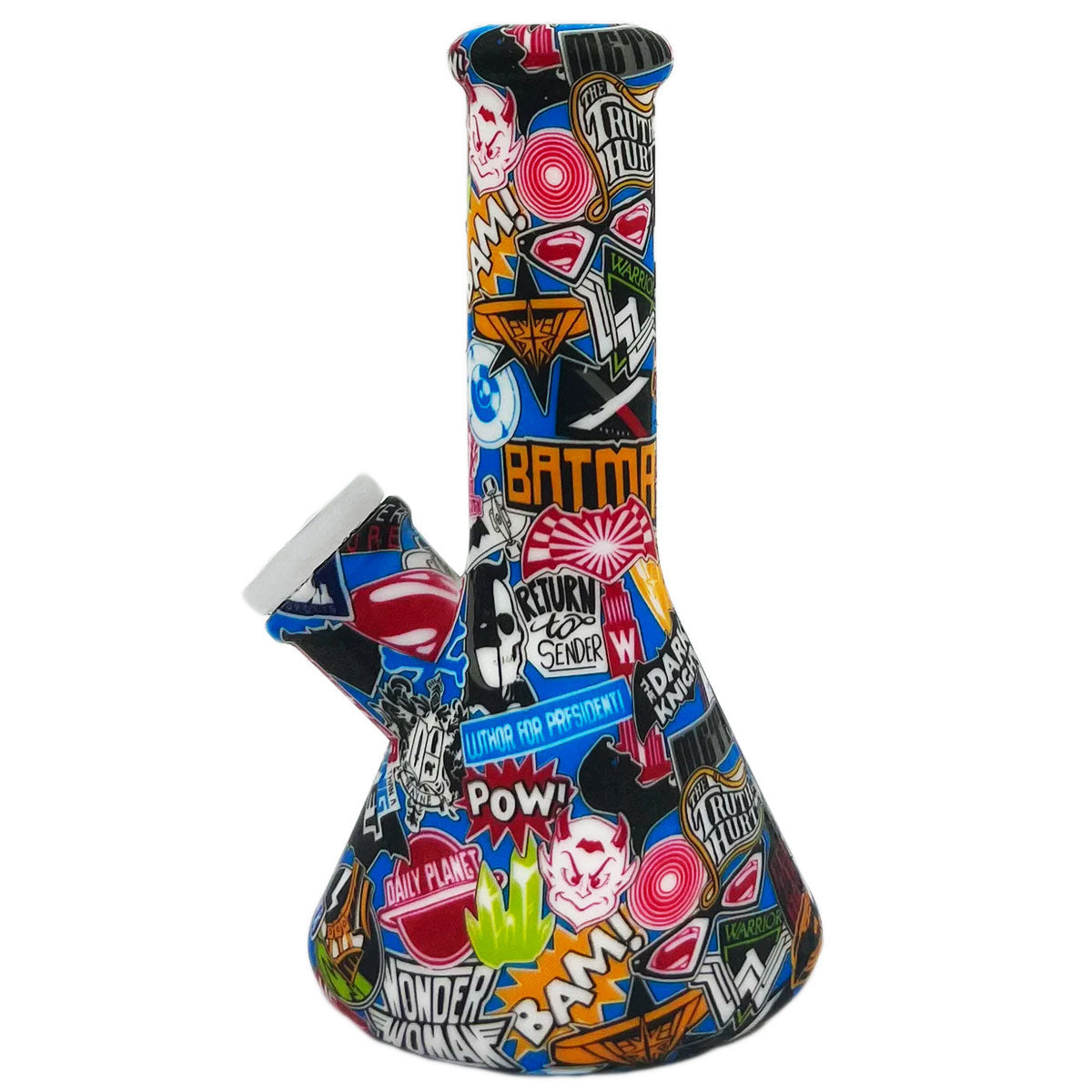 5.1” Silicone Beaker Water Pipe - New Prints! [WP-S-124B]