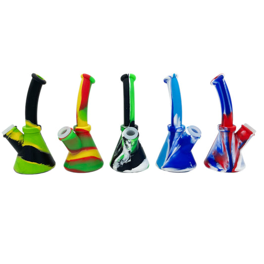 6.5" Silicone Beaker Water Pipe - New Colors! [WP-S-45A]