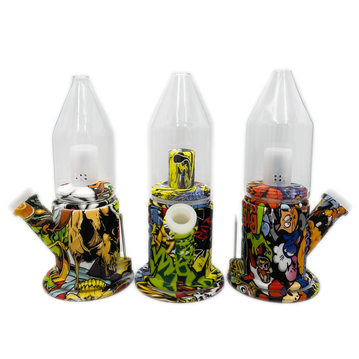 8" Hybrid Banger Hanger - Assorted Prints [WP-H-75]
