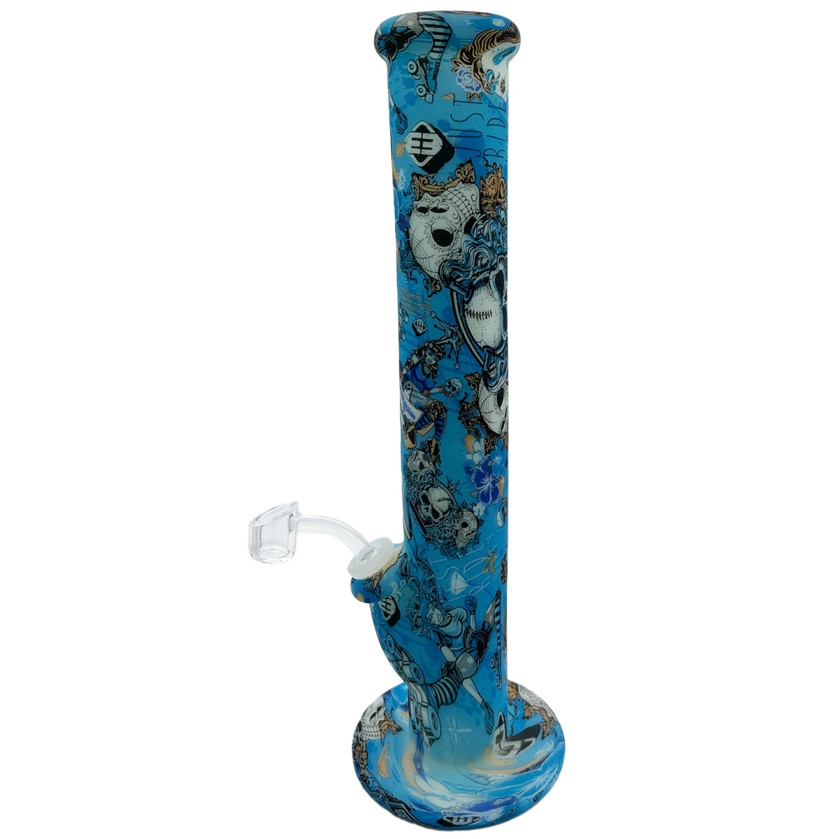 14" Straight Tube - Glow-in-the-Dark - Assorted Prints [WP-S-90]