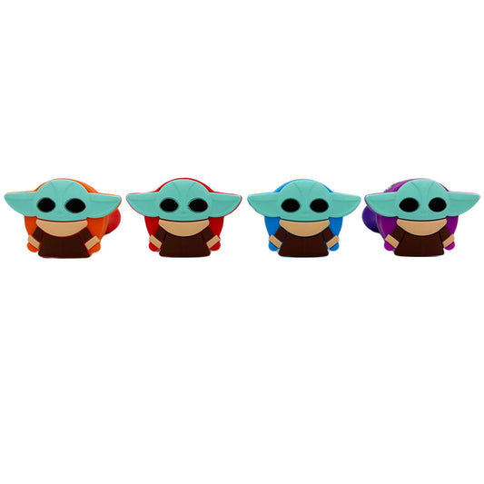 4.5" Alien Baby Hand Pipe w/ Glass Bowl - Assorted Colors [HP-S-180C]