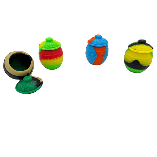36ml Large Honey Pot Silicone Container - Assorted Colors [C-S-8]
