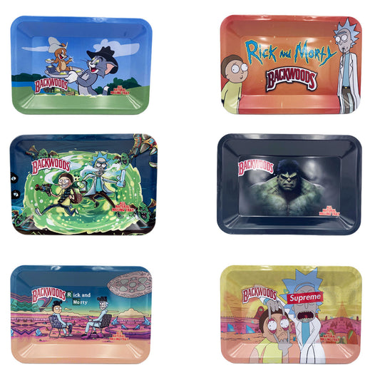 Small 5" X 7" Cartoon Trays - Set of 6 ($2.98/ea) [TR-BW6S]