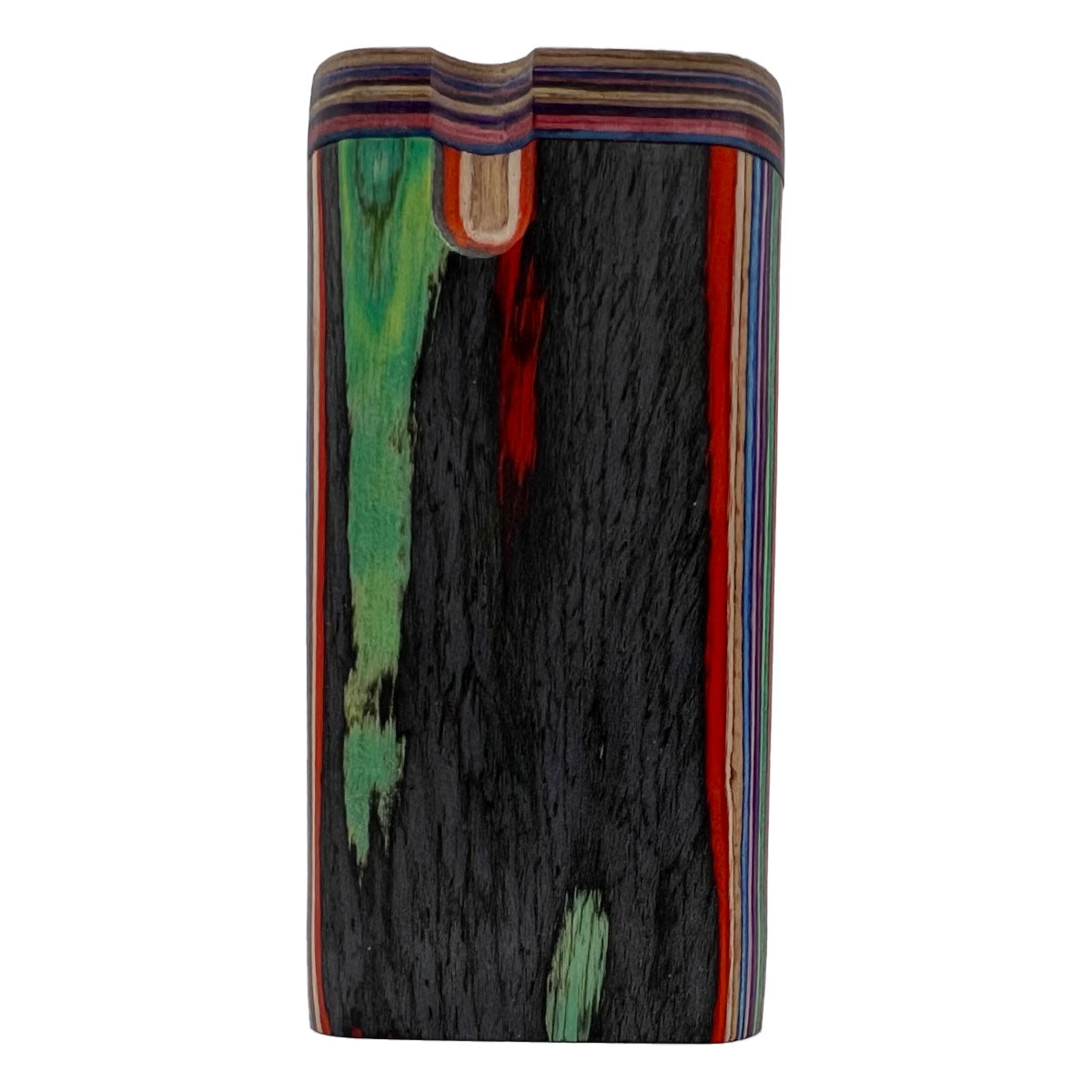 4" Rainbow Wood Dugout w/ Swivel Lid [TT-201D]