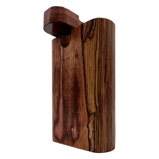 3.25" Dark Wood Dugout w/ Swivel Lid [TT-200]