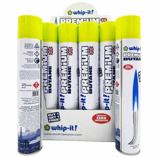 Whip-It!'s Best Quality  Premium North Sea Butane - XL 420 mL  ***Will call or delivery*** [WPB-420]