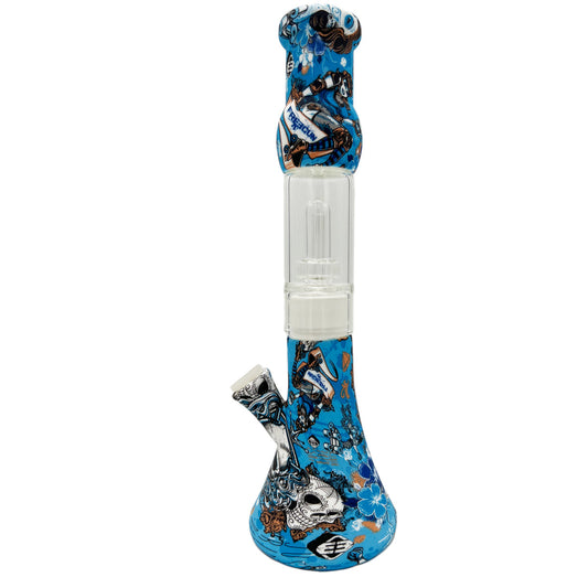 13" Hybrid Beaker w/ UFO Perc - Assorted Prints [WP-H-143C]