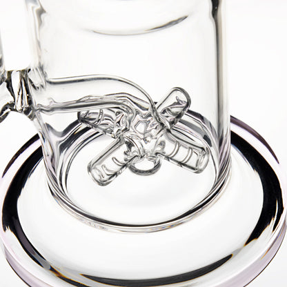 8.5" Glass Banger Hanger With X Perc - Assorted Colors [WP-G-281]