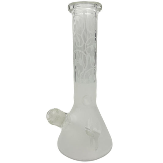 12" Beaker w/ Sandblasted Ghost Design [WP-G-164A]