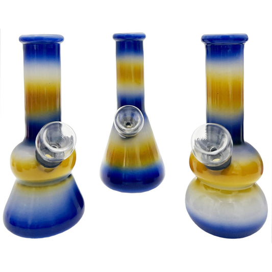 5" Water Pipes in Many Shapes & Striped Styles - Assorted Colors [WP-G-18-2]