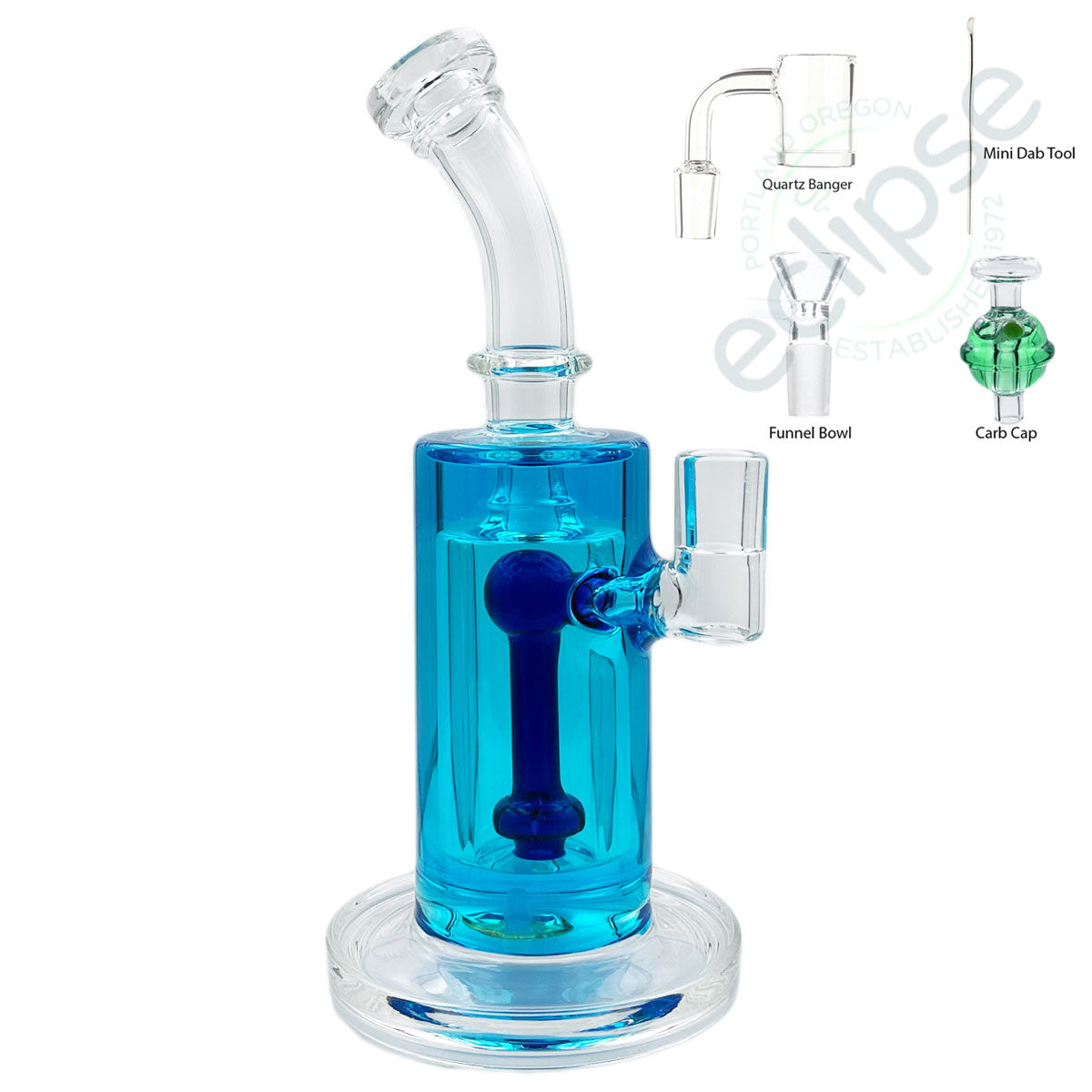 9.5" Banger Hanger w/ Freezable Glycerin & Disc Perc - Assorted Colors [WP-G-196]