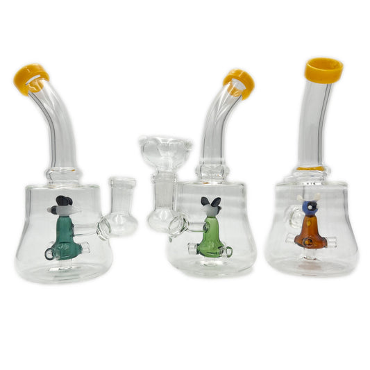 6.5" Banger Hanger w/ Modified Disc Perc & Bee Design - Assorted Colors [WP-G-216]