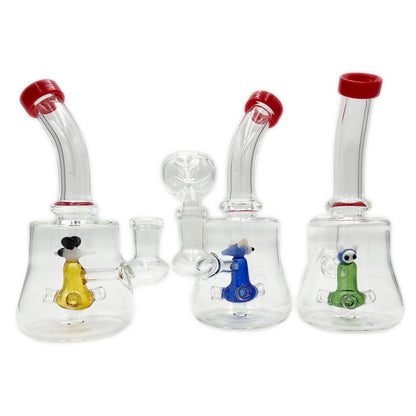 6.5" Banger Hanger w/ Modified Disc Perc & Bee Design - Assorted Colors [WP-G-216]