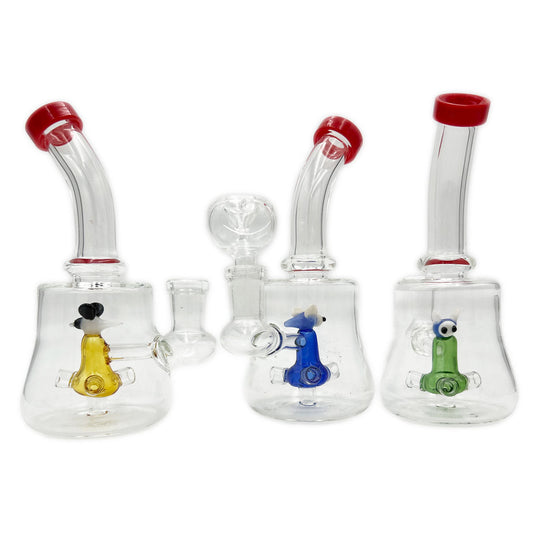 6.5" Banger Hanger w/ Modified Disc Perc & Bee Design - Assorted Colors [WP-G-216]