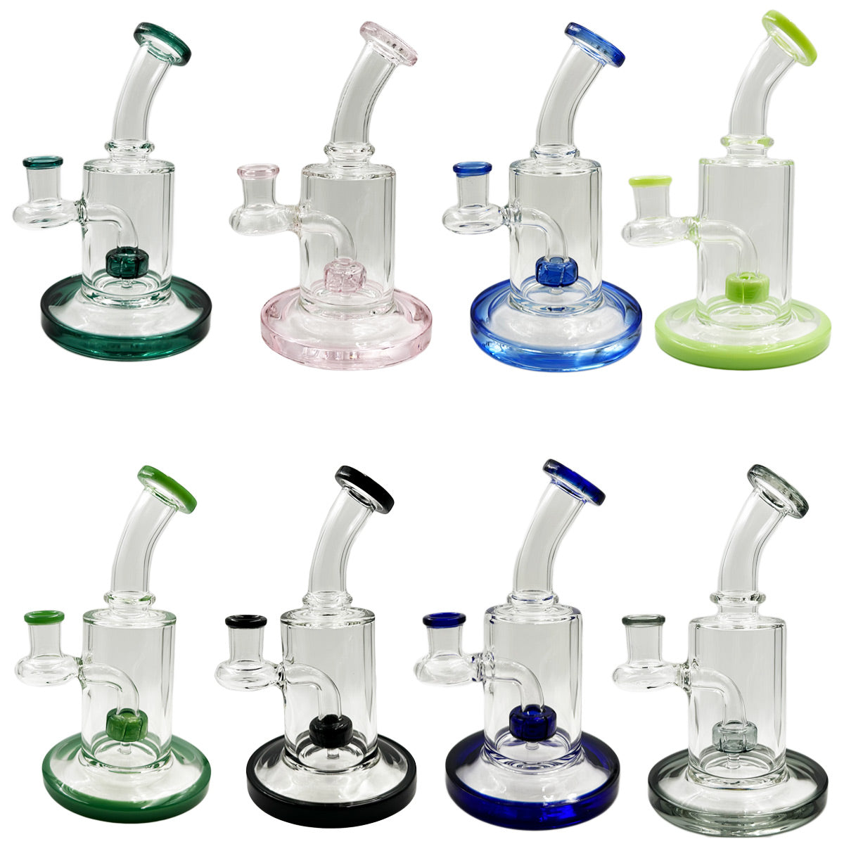 6.5" Banger Hanger w/ Showerhead Perc - Assorted Colors [WP-G-252]