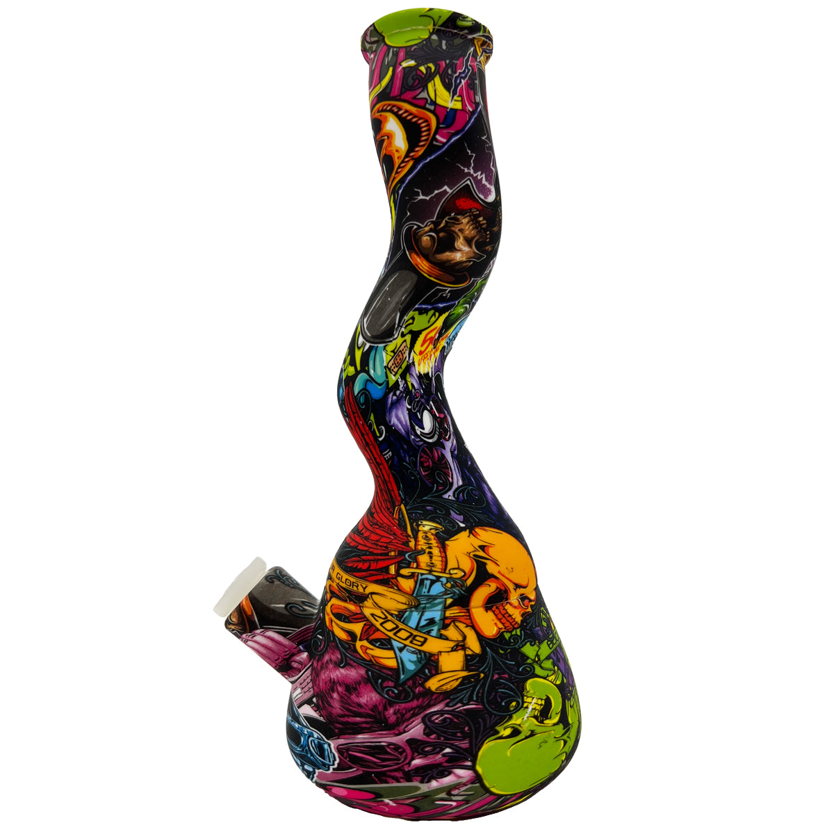 10.5" Wavy Beaker - Assorted Prints [WP-S-96B]