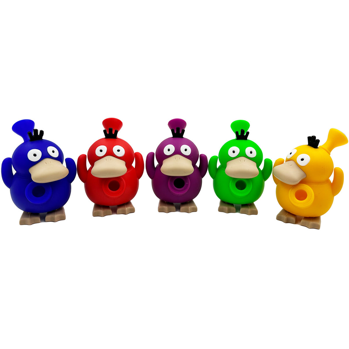5” Adorable Confused Duck Water Pipe - Assorted Colors [WP-S-144]