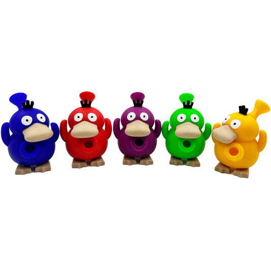 5” Adorable Confused Duck Water Pipe - Assorted Colors [WP-S-144]